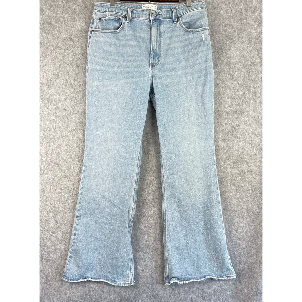 Abercrombie Fitch Jeans The Vintage Flare High Rise Womens 32/14 Light Wash Boho